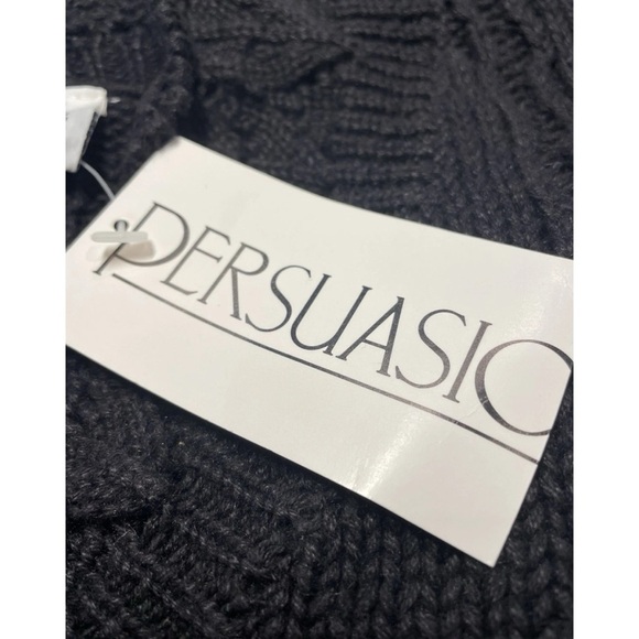 Persuasion Black Sweater Womens Size Medium V-Neck New Vintage - Picture 5 of 7